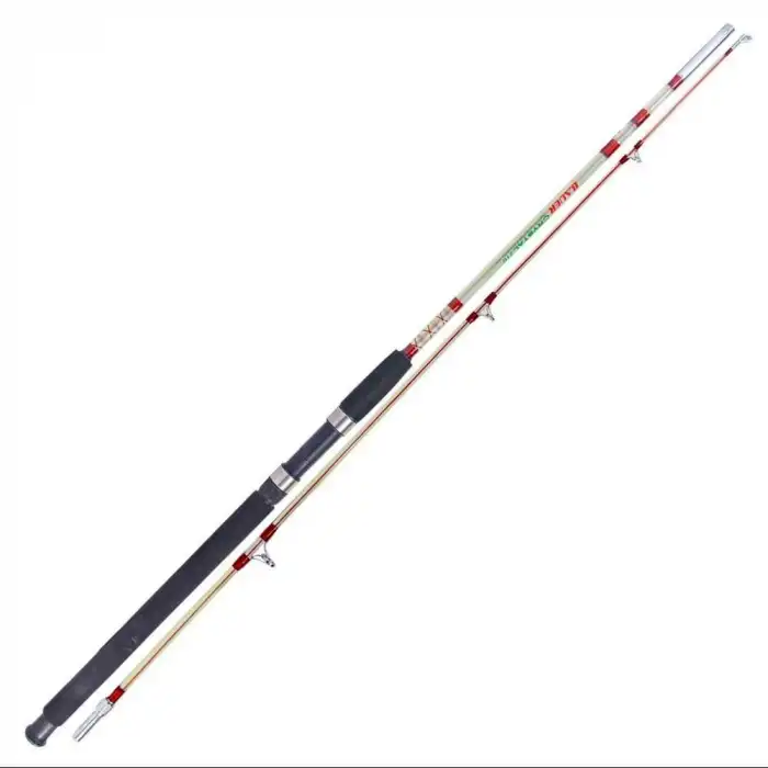 Bauer Crystal İki Parça Dolgu Şeffaf Bot Tekne Olta Kamışı 150cm / 100-200 gr