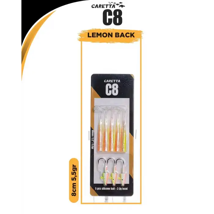 Caretta C8 8 Cm 5.5 Gr Silikon Yem