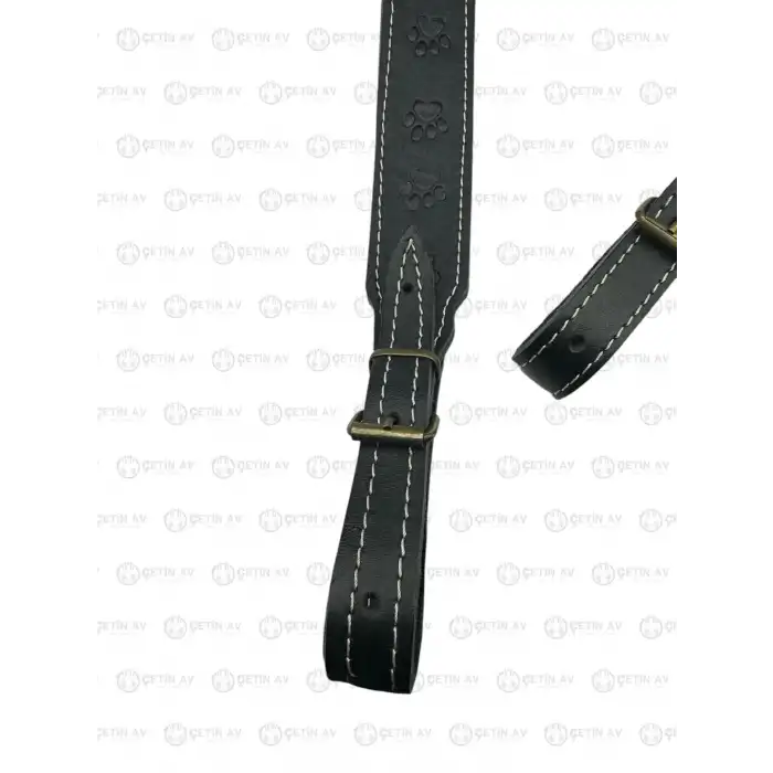 Çetin Av Suni Deri Geniş Tüfek Kayışı Süngerli - Siyah