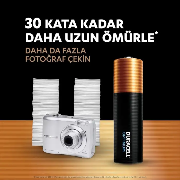 Duracell Optimum AA Alkalin Kalem Pil (4lü Paket) 1,5V - LR6 MX1500