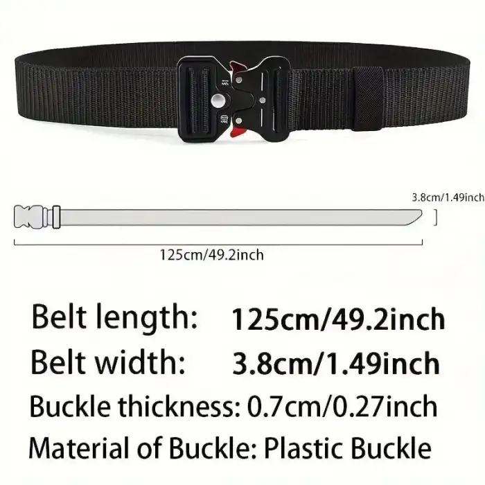 Güçlendirilmiş Taktik Kemer Palaska Siyah