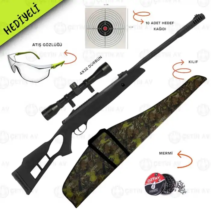 Hatsan Turcar Air Tact PD Havalı Tüfek 5.5mm (Gold Paket)