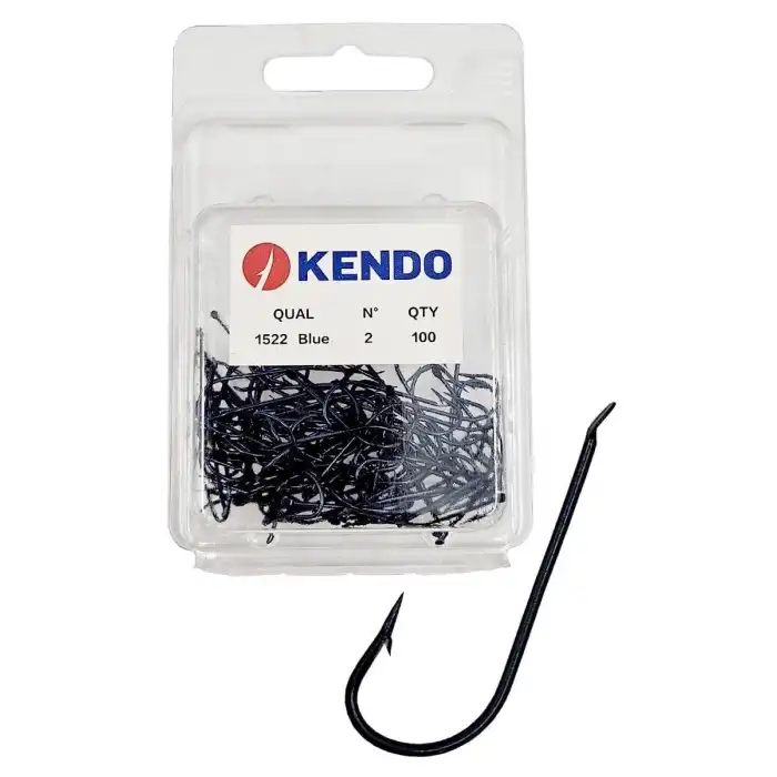 Kendo (1522) 100 Adet Siyah Çapraz Olta İğnesi