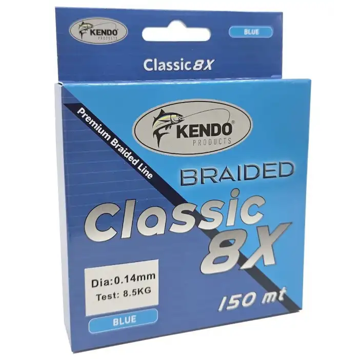 Kendo Classic 8x Örgü İp Olta Misinası Blue 150m