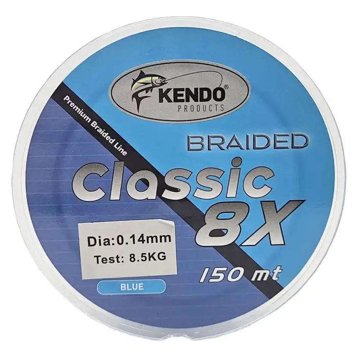 Kendo Classic 8x Örgü İp Olta Misinası Blue 150m