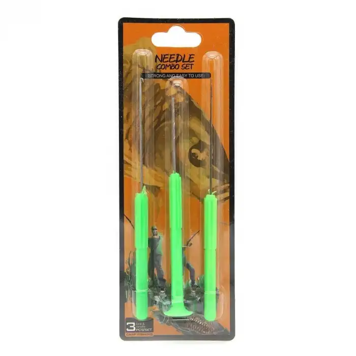Needle Combo Set Plastik Yeşil 3P Boili Delici