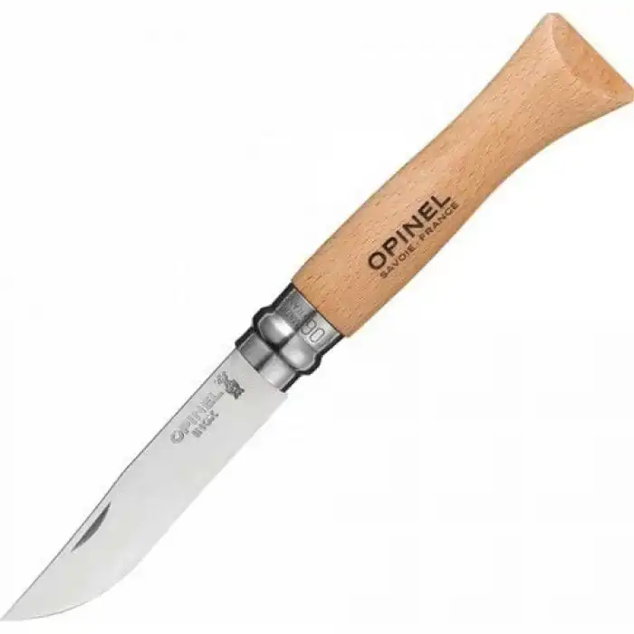 Opinel Inox 6 No Kayın Saplı Paslanmaz Çelik Çakı (123060)
