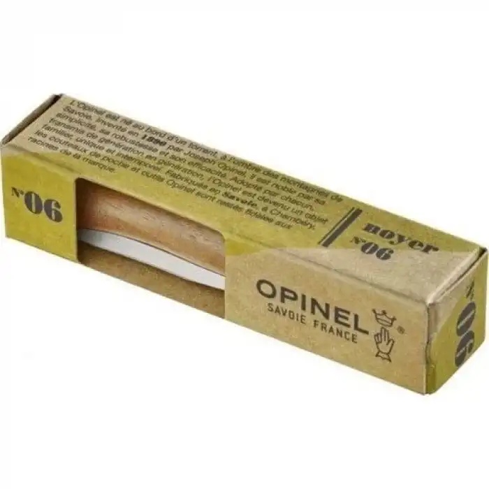 Opinel Inox No 6 Ceviz Saplı Paslanmaz Çelik Çakı