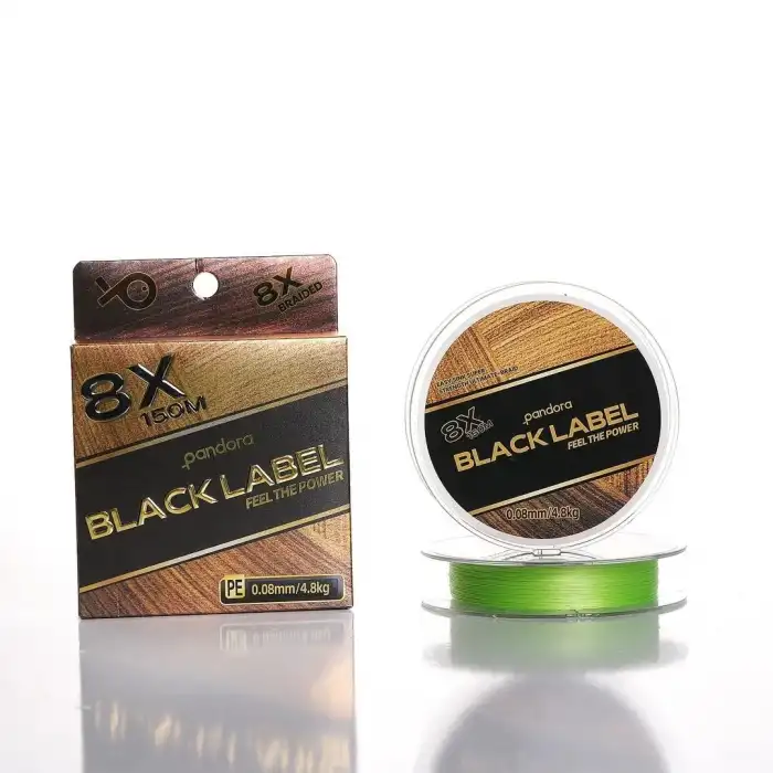 Pandora Black Label 8x İp Örgü Misina 150m - Mantis green