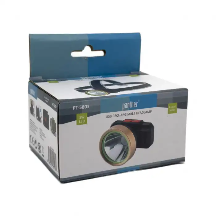 Panther PT-5803 Usb Şarjlı Kafa Lambası