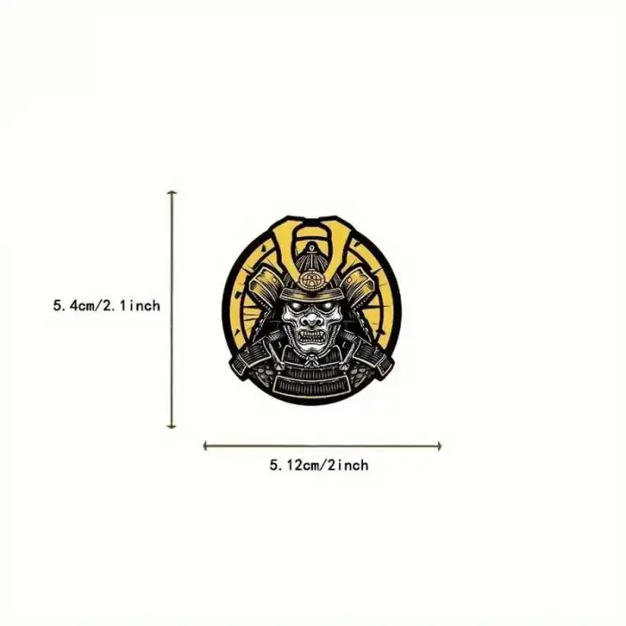 Samurai ve Katana Serisi Su Geçirmez Sticker - 12 Adet