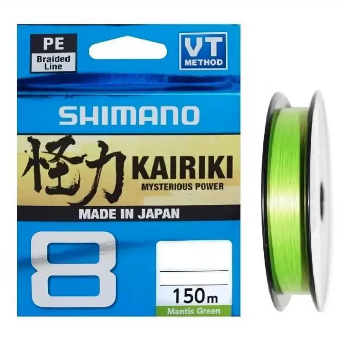 Shimano Kairiki 8x Matris Green Örgü ip Olta Misinası 150m
