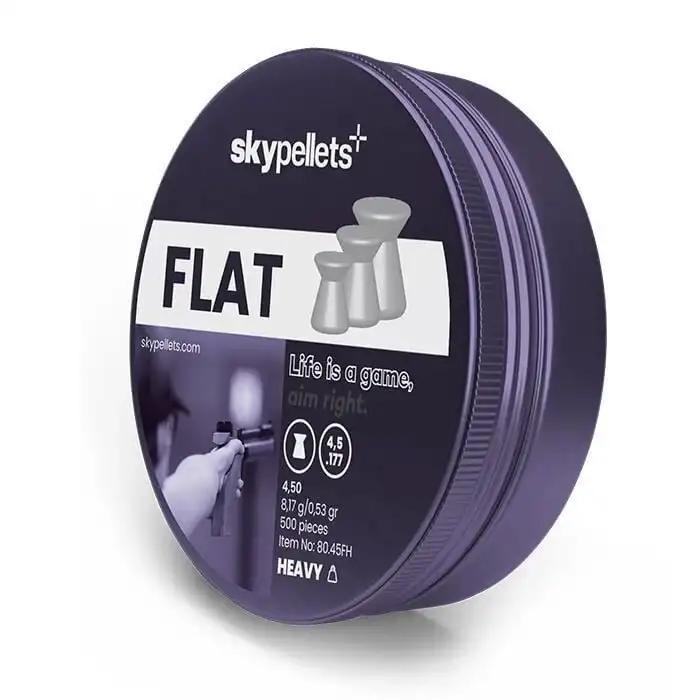 SKY PELLETS Flat Heavy 8,17 gr Saçma 4,5 mm / 500 Adet