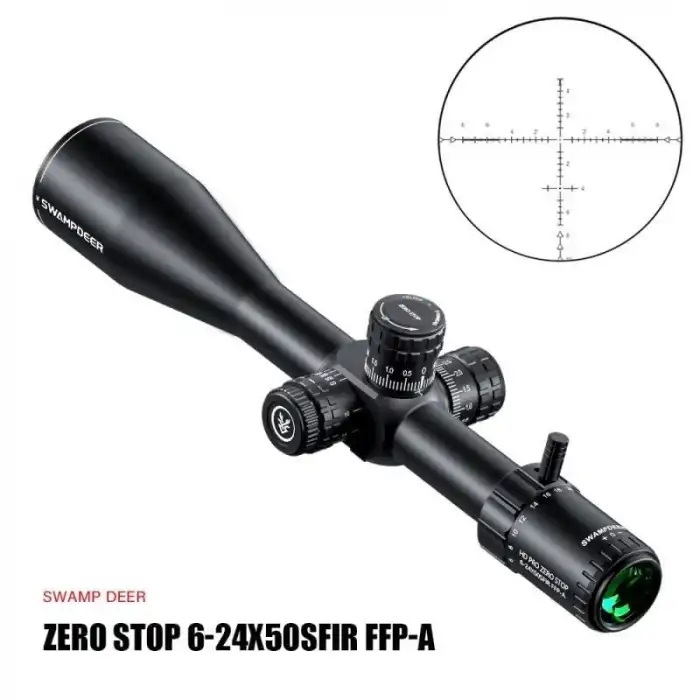 Swampdeer HD PRO Zero Stop 6-24X50 SFIR FFP-A Tüfek Dürbünü