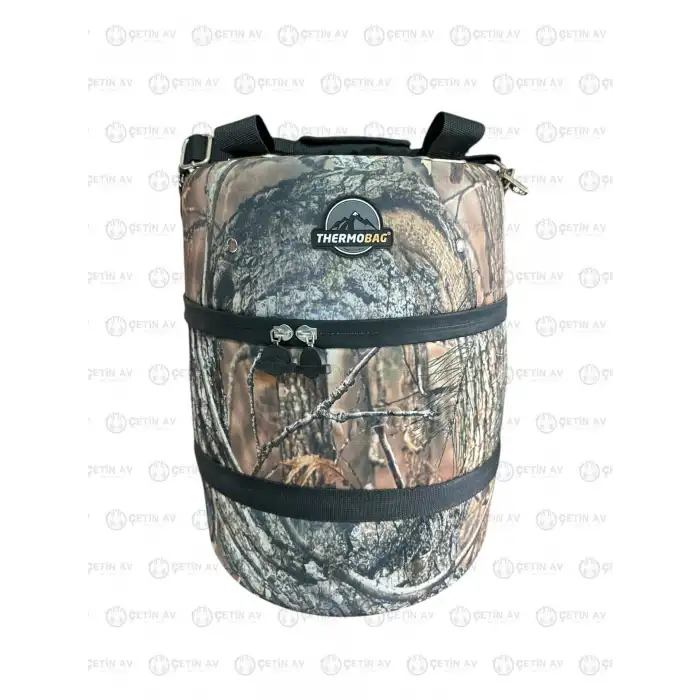 Thermobag Isı Yalıtımlı Silindir Piknik Çantası Büyük Boy (L) Kamuflaj