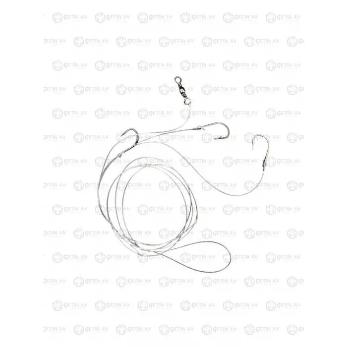 Üç İğneli Yemli Dip Hazır Olta Takımı 3 Adet