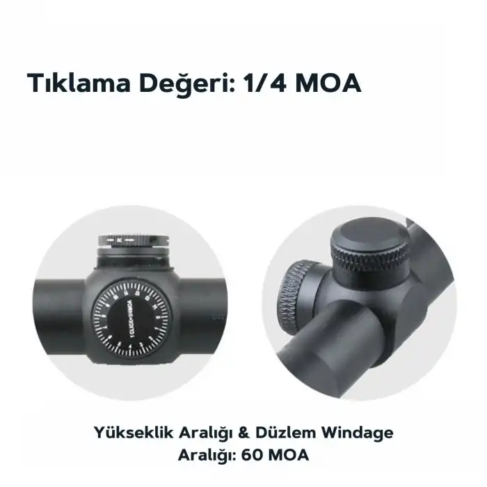 Vector Optics Matiz 2-7x32 MOA 1 SFP Tüfek Dürbünü