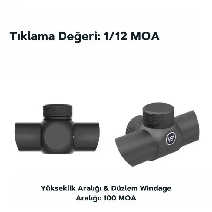 Vector Optics SCOC-28 Forester JR 1-4x24 SFP Tüfek Dürbünü