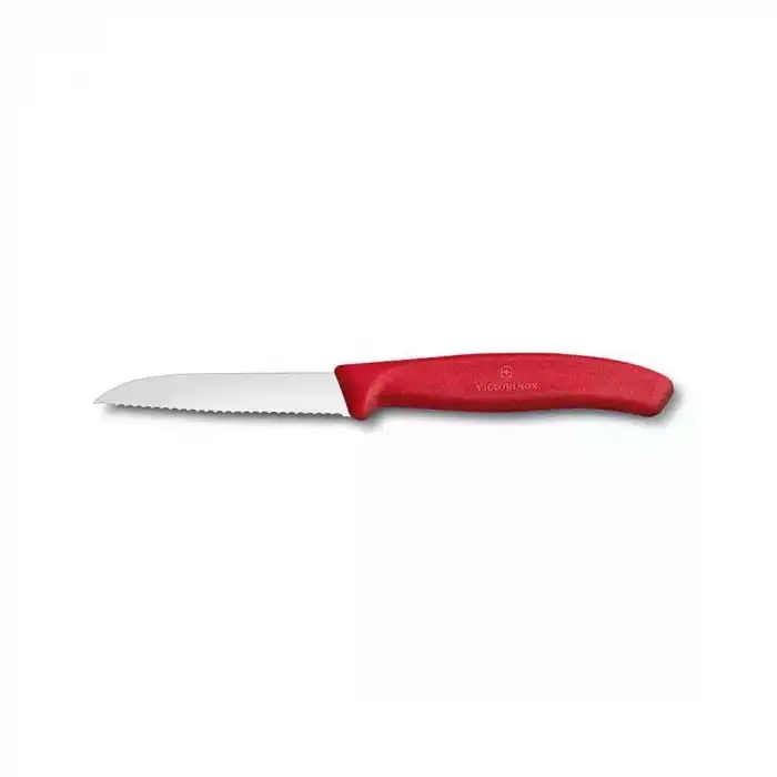 Victorinox 6.7431 8cm Kırmızı Tırtıklı Soyma Bıçağı