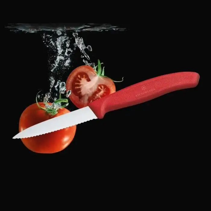 Victorinox 6.7631 8cm Kırmızı Tırtıklı Soyma Bıçağı