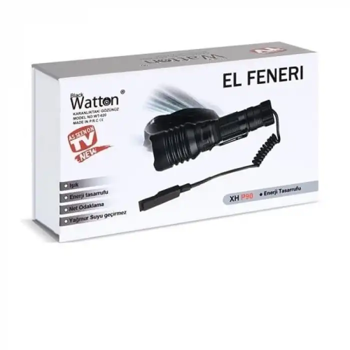 Watton TG-10 Şarjlı Av ve El Feneri Profesyonel - WT-620