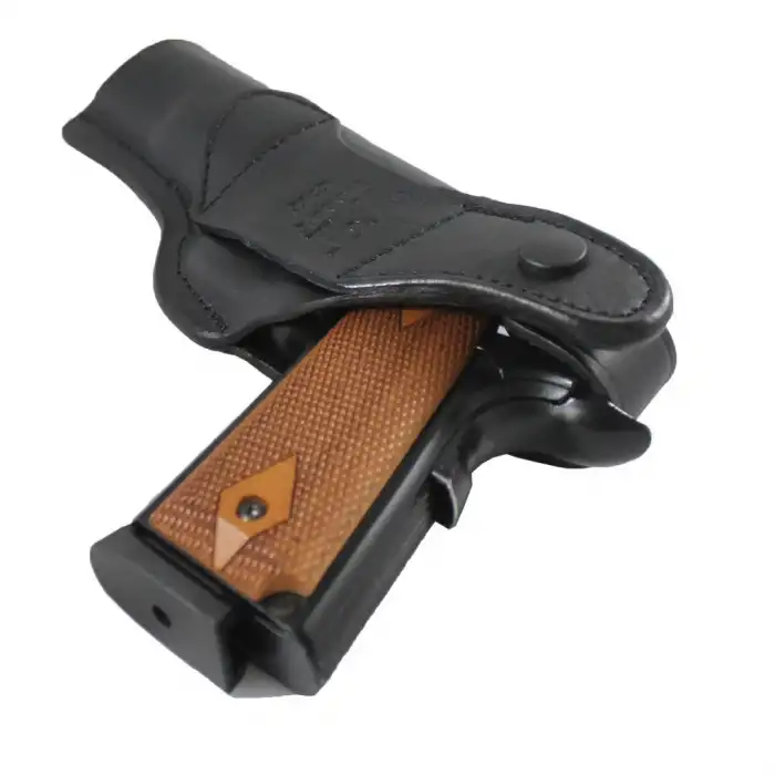 YT Hobby Belt Maşalı Deri Tabanca Kılıfı Sağ El - Siyah