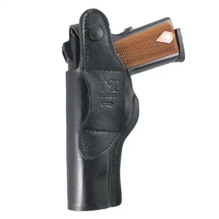 YT Hobby Belt Maşalı Deri Tabanca Kılıfı Sağ El - Siyah