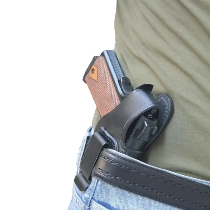 YT Hobby Belt Maşalı Deri Tabanca Kılıfı Sağ El - Siyah