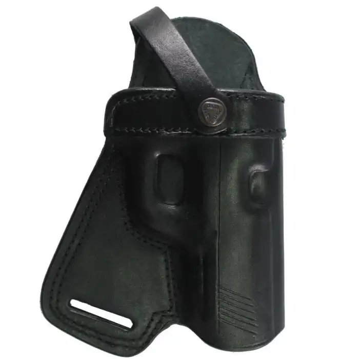 YT Hobby Middle Belt Deri Tabanca Kılıfı Sağ El - Siyah