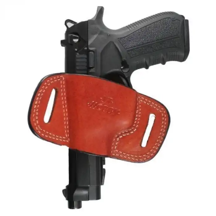 YT Hobby Spor Speed Deri Tabanca Kılıfı Sağ El - Taba