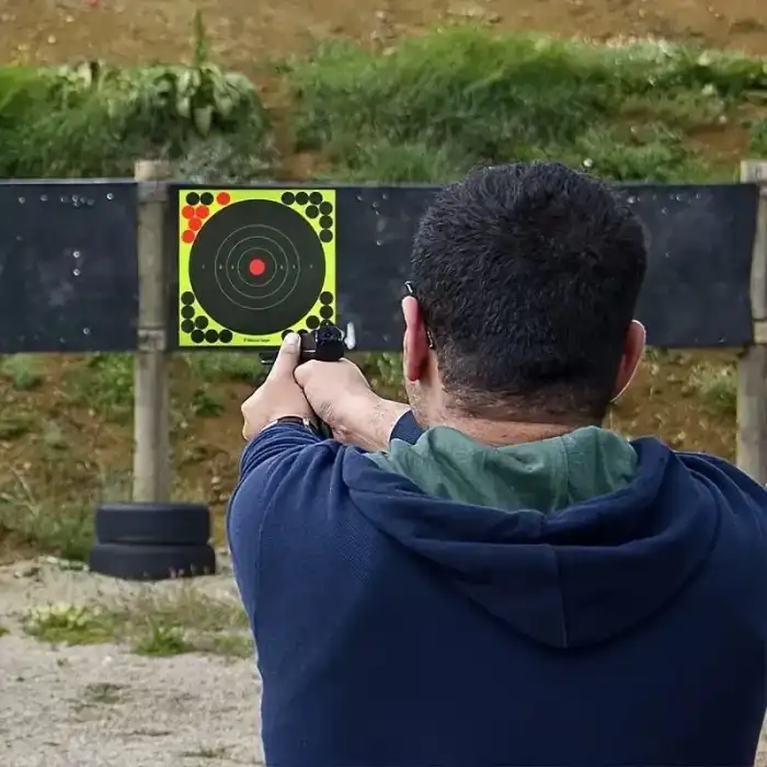 Yüksek Görünürlüklü Reaktif Atış Hedef Kağıdı 8 - Kendinden Yapışkanlı 2 li Paket