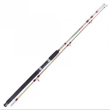 Bauer Crystal İki Parça Dolgu Şeffaf Bot Tekne Olta Kamışı 150cm / 100-200 gr