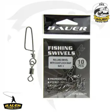Bauer Rolling Swivel Snap Fırdöndü Klips 10 lu Paket - CF 2007