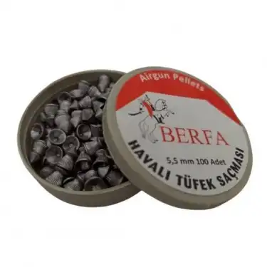 Berfa Sivri Uçlu Paraşüt Havalı Tüfek Mermisi 5.5mm/100 Adet