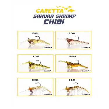 Caretta Sakura Shrimp 3,7g 50mm Silikon Karides Yem