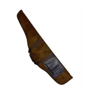 Çetin Av Lüks Dürbünlü Tüfek Kılıfı Süet Kahverengi 105 Cm
