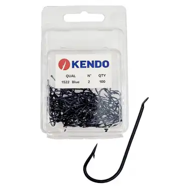 Kendo (1522) 100 Adet Siyah Çapraz Olta İğnesi