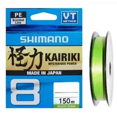 Shimano Kairiki 8x Matris Green Örgü ip Olta Misinası 150m