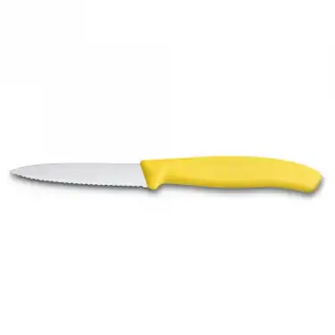 Victorinox 6.7636.L118 8cm Sarı Tırtıklı Soyma Bıçağı