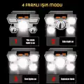 Panther 800 Lümen USB Şarjlı COB LED Kafa Lambası PT-5501