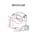 Vector Optics Tactical 25.4mm Medium Mark Weaver Dürbün Montaj Halkası SCTM-37