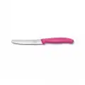 Victorinox Tırtıklı Domates ve Sofra Bıçağı 6.7836.L115 11cm - Pembe