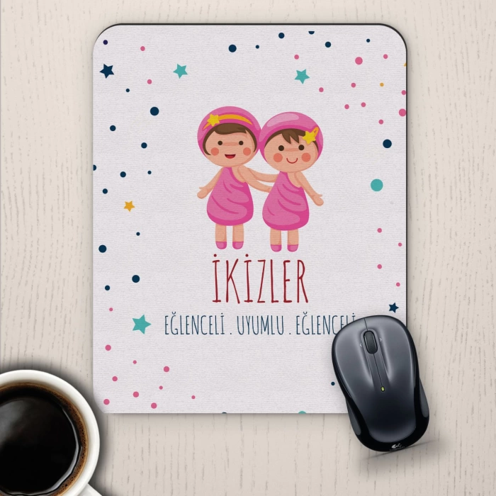 İkizler Burçlarına Özel Sevimli Mouse Pad