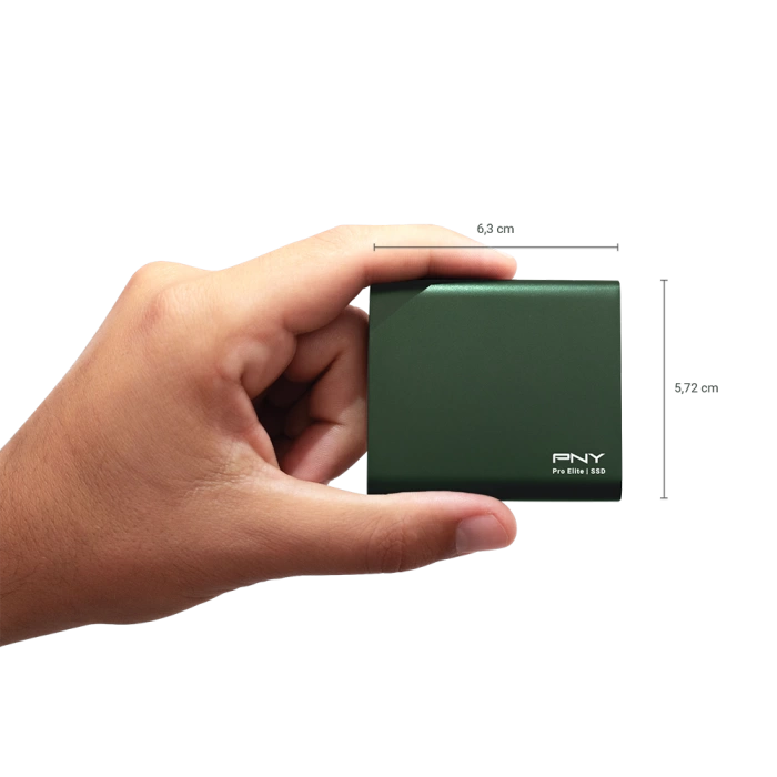 PNY Pro Elite Yeşil 250 GB 880/900MB/s USB 3.2 Gen 2 Type-C Taşınabilir SSD (PSD0CS2060GN-250-RB)