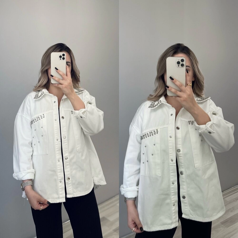 Taşlı Denim Ceketler