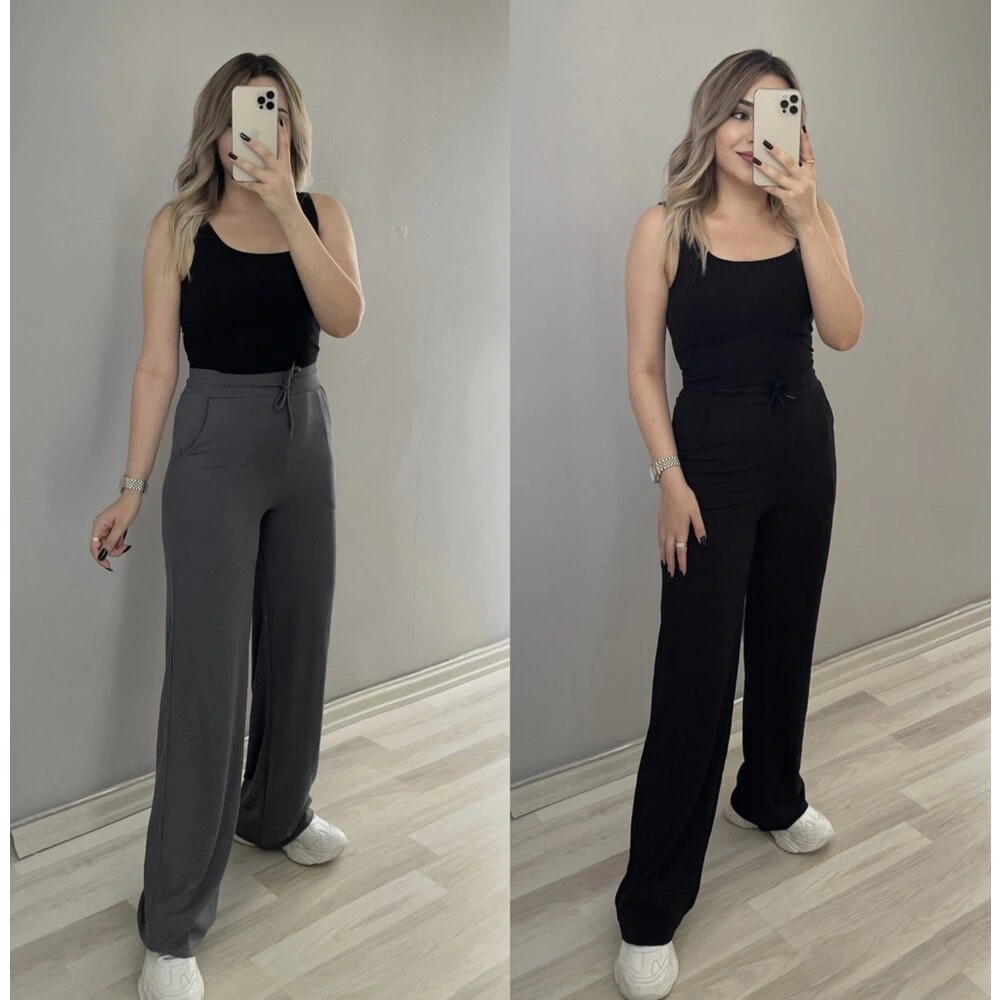 Fitilli Örme Pantolonlar
