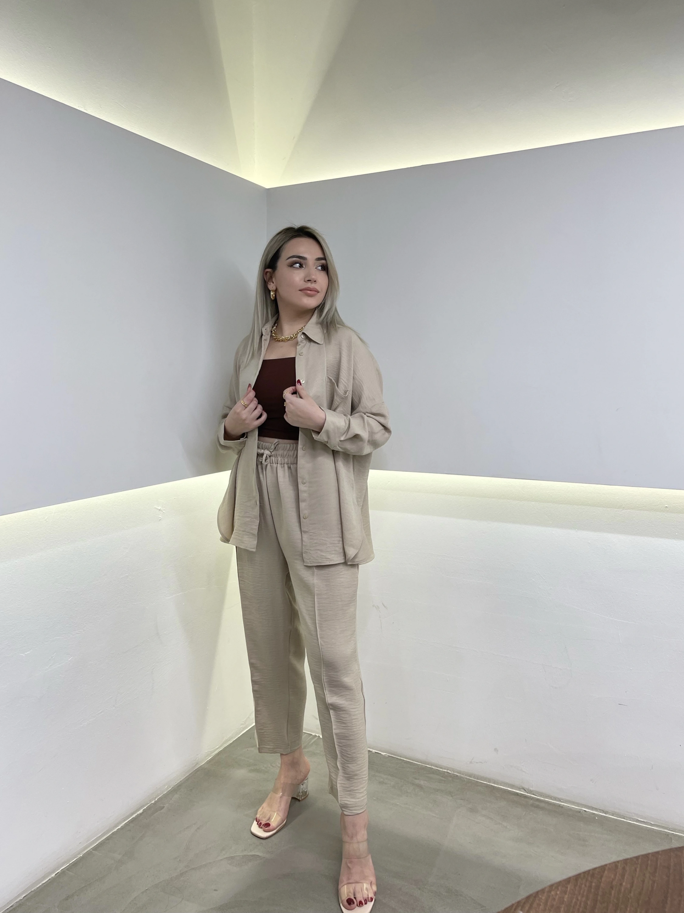 Bej Keten Takım