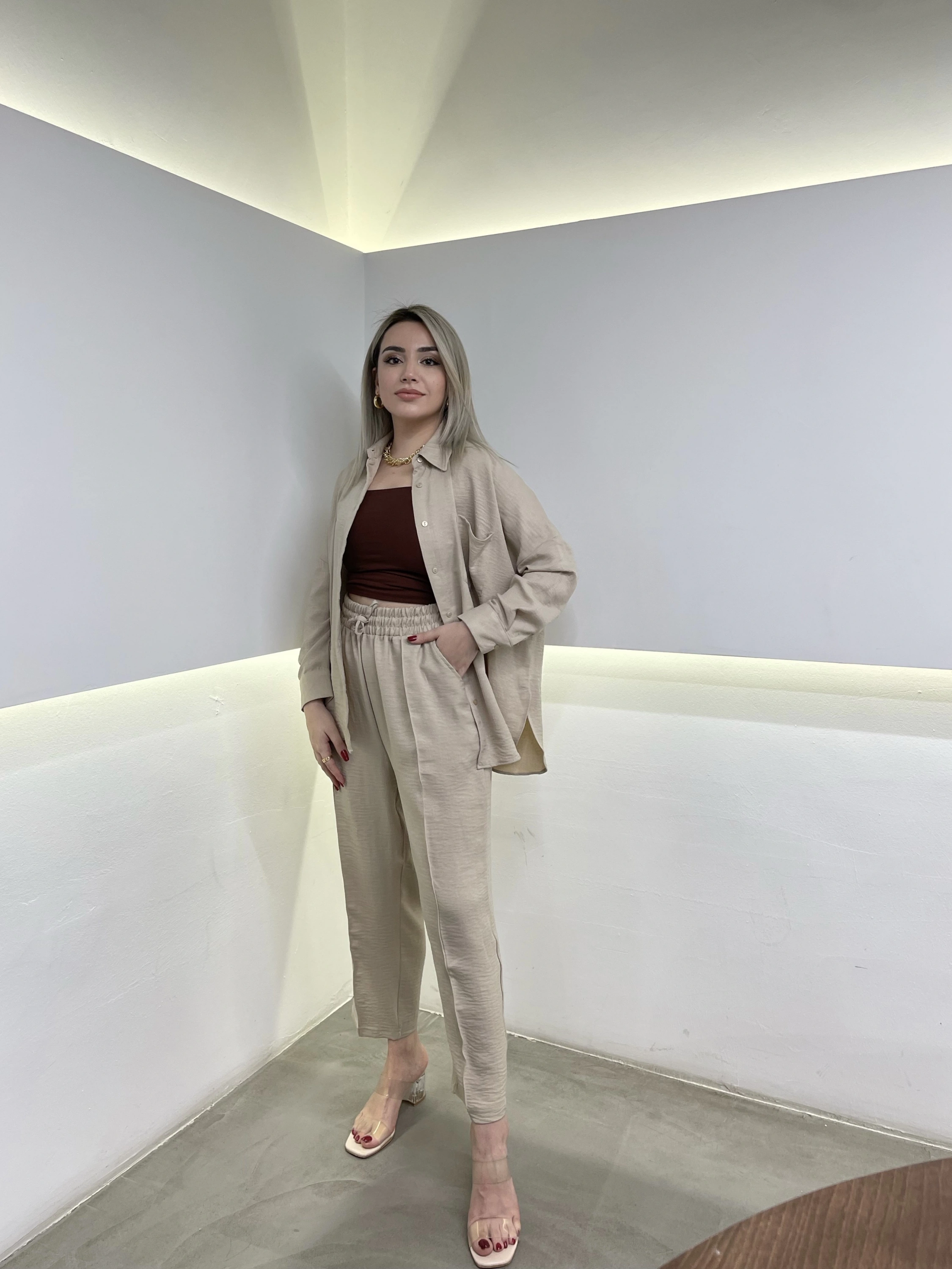 Bej Keten Takım