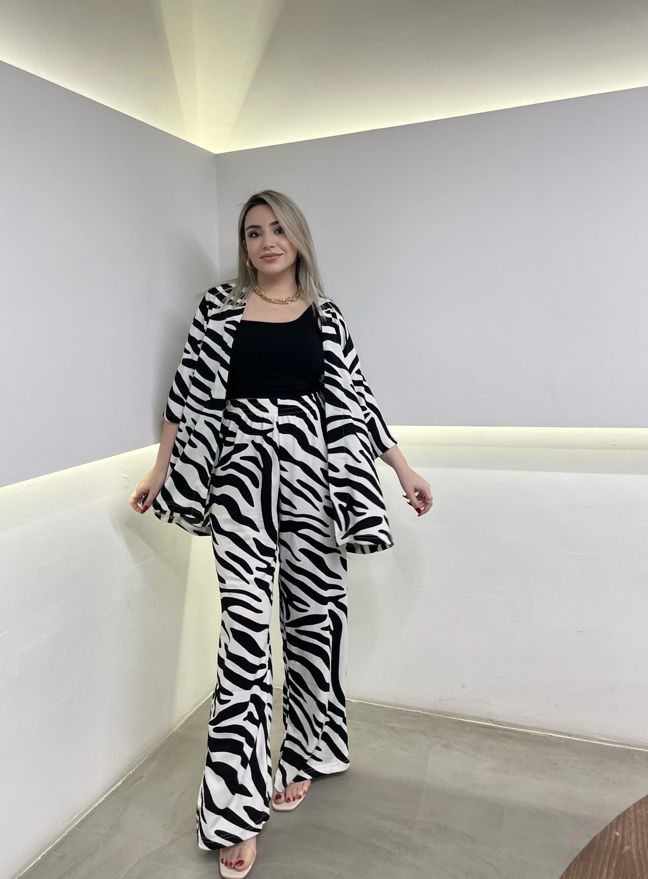 Zebra Kimono Takım