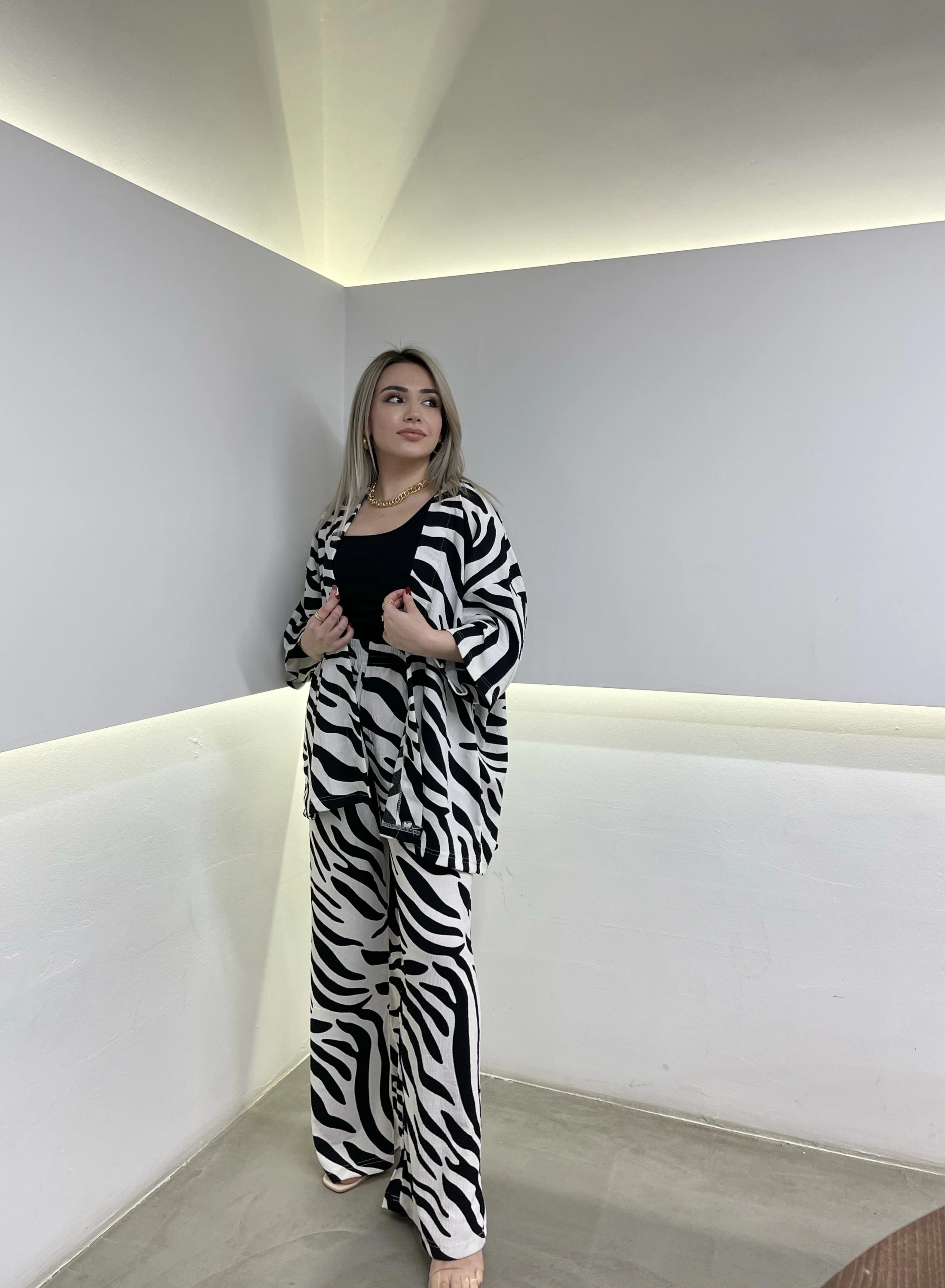 Zebra Kimono Takım